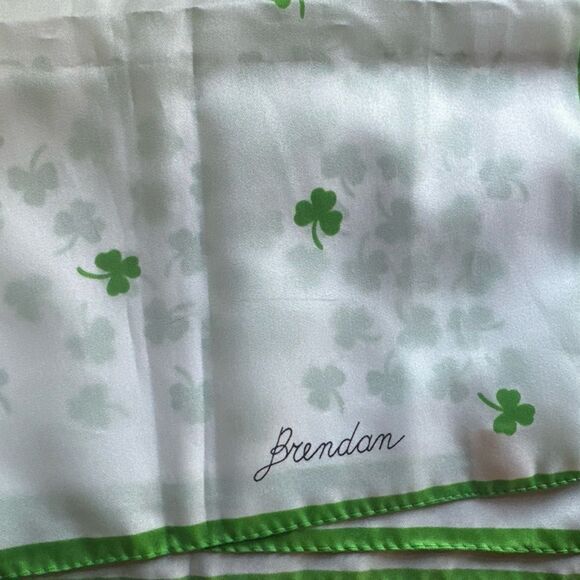 Brendan IRELAND Scarf Irish Shamrock Celtic Souvenir Clover - Picture 4 of 5